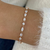 Diamond Tennis Bracelet 2.9 ct Rose Gold