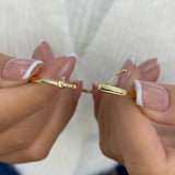 Diamond Bangle Bracelet 0.5 ct Yellow Gold