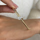 Diamond Bangle Bracelet 0.5 ct Yellow Gold