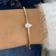 Diamond Bangle Bracelet 0.5 ct Rose Gold