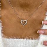 Diamond Pendant Necklace 0.9 ct White Gold