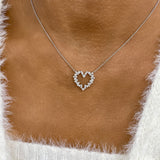 Diamond Pendant Necklace 0.9 ct White Gold