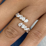 Diamond Band Ring 1.6 ct Rose Gold