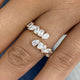 Diamond Band Ring 1.6 ct Rose Gold