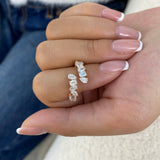 Diamond Band Ring 1.6 ct Rose Gold