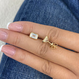 Diamond Stud Earrings 2 ct Yellow Gold