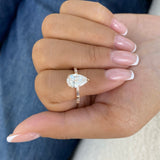 Elysian Ring 2.4 ct TCW , Solid Gold 14k