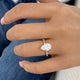 Elysian Ring 2.4 ct TCW , Solid Gold 14k