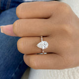 Elysian Ring 2.4 ct TCW , Solid Gold 14k