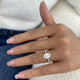 Eterna Ring 2.3 ct TCW , Solid Gold 14k