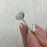 Solitaire with Pave Band