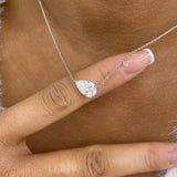 Diamond Pendant Necklace 2 ct White Gold