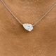 Diamond Pendant Necklace 2 ct White Gold