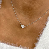 Diamond Pendant Necklace 2 ct White Gold