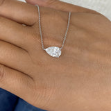 Diamond Pendant Necklace 2 ct White Gold