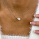 Diamond Pendant Necklace 2 ct White Gold