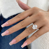 Valencia Ring 3.8 ct TCW , Solid Gold 14k