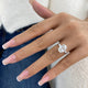 Valencia Ring 3.8 ct TCW , Solid Gold 14k