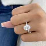 Valencia Ring 3.8 ct TCW , Solid Gold 14k