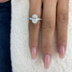 Valencia Ring 3.8 ct TCW , Solid Gold 14k