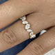 Band Ring 1.3 ct TCW , Solid Gold 14k