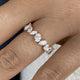 Band Ring 1.3 ct TCW , Solid Gold 14k