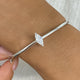 Minimalistic Bracelet 0.8 ct TCW , Solid Gold 14k