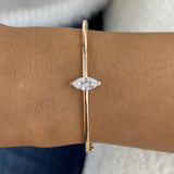 Trendy Bracelet 0.8 ct TCW , Solid Gold 14k