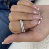 Eternity Band Ring 2.7 ct TCW , Solid Gold 14k