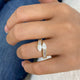 Two-Stone Anniversary Ring Ring 1.6ct TCW, 14K Gold