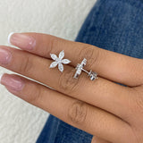 Post-On Stud Earrings 1.8 ct TCW , Solid Gold 14k