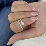 Open Band Ring 0.6ct TCW, 14K Gold