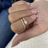 Wrap Band Ring 0.6ct TCW, 14K Gold