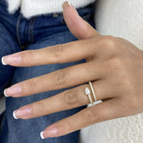 Wrap Band Ring 0.6ct TCW, 14K Gold