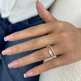 Wrap Band Ring 0.6ct TCW, 14K Gold