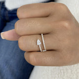 Wrap Band Ring 0.6ct TCW, 14K Gold