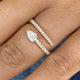 Open Wrap Band Ring 0.6 ct TCW , Solid Gold 14k