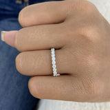 Half-Eternity Band Ring 0.5ct TCW, 14K Gold