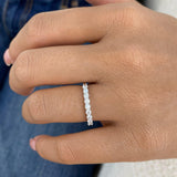 Half-Eternity Band Ring 0.5ct TCW, 14K Gold