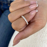 Half-Eternity Band Ring 0.5ct TCW, 14K Gold