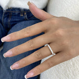 Half-Eternity Band Ring 0.5ct TCW, 14K Gold
