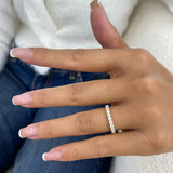 Half-Eternity Band Ring 0.5ct TCW, 14K Gold