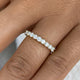 9-Stone Band Ring 0.5 ct TCW , Solid Gold 14k