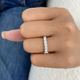 Half-Eternity Band Ring 0.9ct TCW, 14K Gold