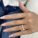 Half-Eternity Band Ring 0.9ct TCW, 14K Gold