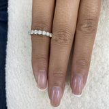 Half-Eternity Band Ring 0.9ct TCW, 14K Gold