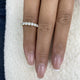 Half-Eternity Band Ring 0.9ct TCW, 14K Gold