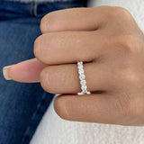 Half-Eternity Band Ring 0.9ct TCW, 14K Gold
