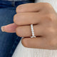 Half-Eternity Band Ring 0.9ct TCW, 14K Gold