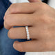 Half-Eternity Band Ring 0.9ct TCW, 14K Gold